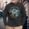 2024 Total Solar Eclipse Bigfoot Alien Totality Team Long Sleeve T-Shirt Gifts for Old Men