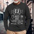 2Nd Wedding Anniversary For Her 2 Years Marriage Long Sleeve T-Shirt Gifts for Old Men
