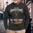 3D Printing Never Underestimate An Old Man With A 3D Printer Long Sleeve T-Shirt Gifts for Old Men