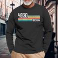 4630 Bochum Retro Old Postcode Vintage Sign Langarmshirts Geschenke für alte Männer