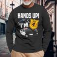 4Th B-Day Police Car Police Boy Officer Birthday 4 Year Old Long Sleeve T-Shirt Gifts for Old Men