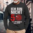 50 Geburtstag Geschenk Lustiges Dart Spruch Double Bullseye Langarmshirts Geschenke für alte Männer