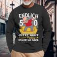 50S Birthday Man Ich Bin Jetzt 50Th Birthday Grandpa Langarmshirts Geschenke für alte Männer