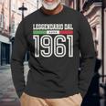 60 Anni Compleanno Nonno Papà Nato1961 Regalo Italiener Langarmshirts Geschenke für alte Männer