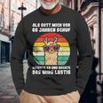 66 Jahre - Gott schuf Perfektion, Langarmshirts zum 66. Geburtstag Geschenke für alte Männer