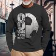 8 Year Old Soccer 8Th Birthday Player B-Day Party Long Sleeve T-Shirt Gifts for Old Men