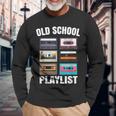 80Er 90Er Mixtape Playlist Kassette Oldschool Langarmshirts Geschenke für alte Männer