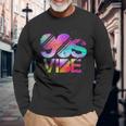 90S Vibe 1990 Nineties Theme Party Costume Retro 90S Long Sleeve T-Shirt Gifts for Old Men