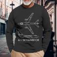 A3 Skywarrior Strategic Bomber Plane Long Sleeve T-Shirt Gifts for Old Men