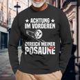 Achtung Trombonist Langarmshirts Geschenke für alte Männer