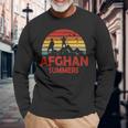 Afghan Summers Veteran Afghanistan Veteran Long Sleeve T-Shirt Gifts for Old Men