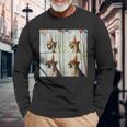 African Cheetah Lover Colorful Safari Animal Birthday Long Sleeve T-Shirt Gifts for Old Men