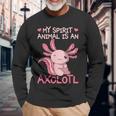 Ajolote Animal Lindo Anfibio Exótico Salamandra Axolotl Camiseta de manga larga Regalos para ancianos