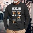 Akita Inu Dog Tricks Langarmshirts Geschenke für alte Männer