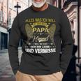 Alles Was Ich Will Ist Dass Mein Papa Im Himmel Weiß Langarmshirts Geschenke für alte Männer