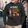 Alvarez Family Name Alvarez Family Christmas Long Sleeve T-Shirt Gifts for Old Men