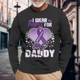 Alz Ich Trage Lila Für Papa Alzheimer Bewusstsein Langarmshirts Geschenke für alte Männer