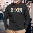 America Spring Eclipse 2024 Total Solar Eclipse April 8 2024 Long Sleeve T-Shirt Gifts for Old Men