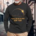 America Totality 2024 New York Total Solar Eclipse 4082024 Long Sleeve T-Shirt Gifts for Old Men