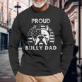 American Bully Xl Unterstützung Der Rasse Stolzer Bully Papa Langarmshirts Geschenke für alte Männer