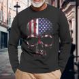 American Flag Usa Us Skull Langarmshirts Geschenke für alte Männer