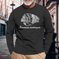 American Motorcycle Skull Native Indian Eagle Chief Vintage Long Sleeve T-Shirt Gifts for Old Men