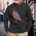 American Robin Bird Birder Birdlover Birdwatcher Animal Long Sleeve T-Shirt Gifts for Old Men