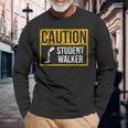Ampu Humor Student Walk Leg Arm Recovery Long Sleeve T-Shirt Gifts for Old Men