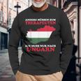 Andere Muss Zum Therapeuten Ich Muss Nur Nach Hungary Langarmshirts Geschenke für alte Männer