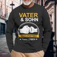 Angler Papa Fischer Father And Son Fishing Langarmshirts Geschenke für alte Männer