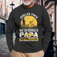 Angler Papa Wie Ein Normaler Papa Nuriel Cooler Fischer Langarmshirts Geschenke für alte Männer