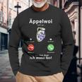 Appelwoi Ruft An Ich Muss Los Apfelwein Bembel S Langarmshirts Geschenke für alte Männer