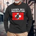 Apres Ski Instructor Esquís Para Fiestas Camiseta de manga larga Regalos para ancianos