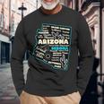 Arizona Sedona Grand Canyon Arizona Mountains National Park Long Sleeve T-Shirt Gifts for Old Men