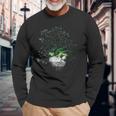 Aromantic Heart Tree Of Life Lgbt Asexual Ace With Aro Flag Long Sleeve T-Shirt Gifts for Old Men