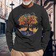 Artistic Tree Beautiful Nice Color Full Arts Magical Long Sleeve T-Shirt Gifts for Old Men