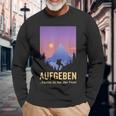 Aufgeben Kannst Du Bei Der Post Wander Mountains Langarmshirts Geschenke für alte Männer