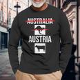 Austria Nicht Australia Österreich Kuh Nicht Känguru Langarmshirts Geschenke für alte Männer