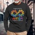 Autism Infinity Acceptance Train Autism Awareness Long Sleeve T-Shirt Gifts for Old Men