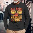 Aw Ship It's A Family Trip 2024 Family Cruise Squad Matching Long Sleeve T-Shirt Gifts for Old Men
