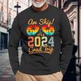 Aw Ship It's A Grad Trip 2024 Vintage Graduation Cruise 2024 Long Sleeve T-Shirt Gifts for Old Men