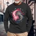 Axolotl Yin Yang Zen Mantra Langarmshirts Geschenke für alte Männer