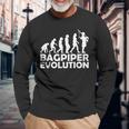 Bagpiper Evolution Langarmshirts Geschenke für alte Männer