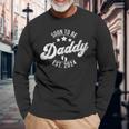 Bald Zu Sein Papa Est 2024 Befördert Zu Papa Zukunft Neueater Langarmshirts Geschenke für alte Männer