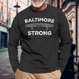 Baltimore Bridge Pray For Baltimore Baltimore Strong Long Sleeve T-Shirt Gifts for Old Men