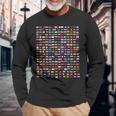 Banderas De Los Países Del Mundo 287 Bandera Internacional Camiseta de manga larga Regalos para ancianos