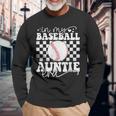 In My Baseball Auntie Era Baseball Auntie Mother's Day Long Sleeve T-Shirt Gifts for Old Men