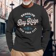 Bay Ridge Brooklyn New York Retro Vintage Graphic Long Sleeve T-Shirt Gifts for Old Men