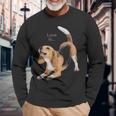 Beagle Beagles Love Is Dog Mom Dad Puppy Pet Cute Long Sleeve T-Shirt Gifts for Old Men