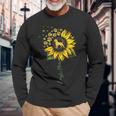Beagle Mom Sunflower Beagle Lover Dog Mom Mama Long Sleeve T-Shirt Gifts for Old Men